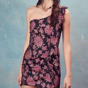 For love and lemons one shoulder dress